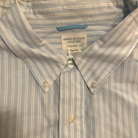 American Eagle long-sleeve stripe button-up shirt - Picture 4 of 7